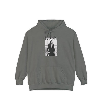 Melania Icon Hoodie - Trendy Garment-Dyed Sweatshirt for Everyday Style