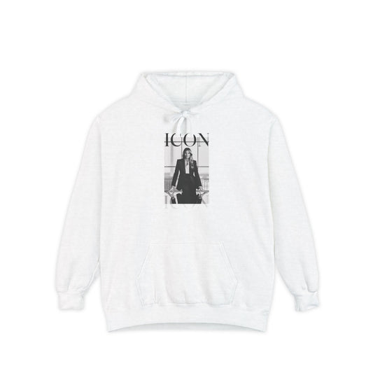 Melania Icon Hoodie - Trendy Garment-Dyed Sweatshirt for Everyday Style