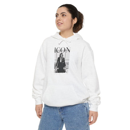 Melania Icon Hoodie - Trendy Garment-Dyed Sweatshirt for Everyday Style